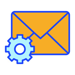 Email Setting Vector icon which is suitable for commercial work and easily modify or edit it
