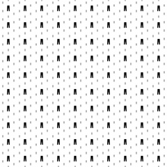 Square seamless background pattern from geometric shapes are different sizes and opacity. The pattern is evenly filled with black pants symbols. Vector illustration on white background