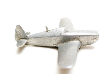 Old plane model close up. 