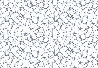 Obraz premium Medicine seamless pills pattern for kids and wrapping paper and clothes and packaging and fabrics