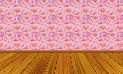 Room pink wallpaper