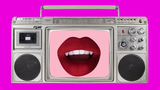 Televisions with lips on screen
