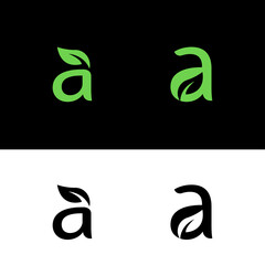 Letter A logo icon design template elements