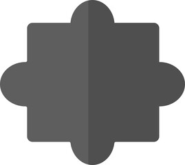 puzzle jigsaw illustration icon. Isolated puzzle object flat illustraton jigsaw