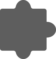 puzzle jigsaw illustration icon. Isolated puzzle object flat illustraton jigsaw