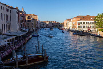 Fototapeta na wymiar The Grand Canal in Venice on a summer day