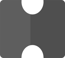 puzzle jigsaw illustration icon. Isolated puzzle object flat illustration jigsaw