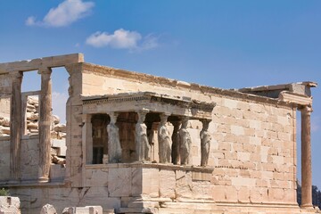 Fototapeta na wymiar Erechtheion Ancient Greek temple of Athens