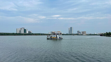Obraz premium Inside view of Eco Park located at Kolkata, West Bengal, India