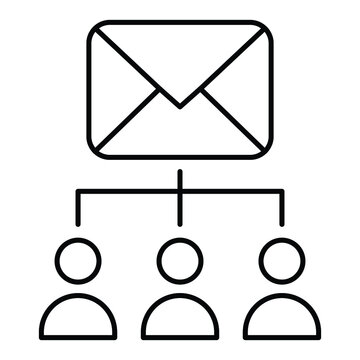 Email Receivers Vector icon which is suitable for commercial work and easily modify or edit it
