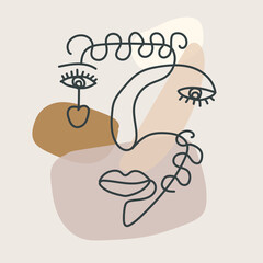 Boho Wall Print, Boho Wall Decor, Mid-Century Modern, Illustration, Poster, Minimalist Print Poster, Boho Art