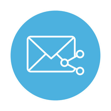 Email Share Vector icon which is suitable for commercial work and easily modify or edit it

