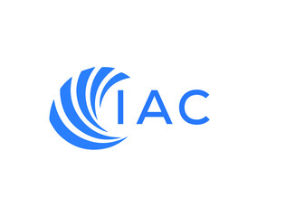 IAC Flat accounting logo design on white background. IAC creative initials Growth graph letter logo concept. IAC business finance logo design.
