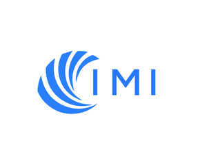 IMI Flat accounting logo design on white background. IMI creative initials Growth graph letter logo concept. IMI business finance logo design.
 - obrazy, fototapety, plakaty