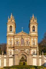 Obraz premium Sanctuary of Bom Jesus do Monte (also known as Sanctuary of Bom Jesus de Braga) is located in Tenoes parish, in the city, county and district of Braga, Portugal