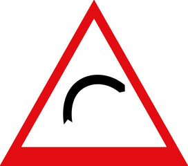 design of traffic signs and warnings red and white coloured icon vector 