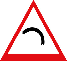 design of traffic signs and warnings red and white coloured icon vector 