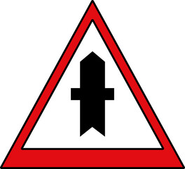 design of traffic signs and warnings red and white coloured icon vector 
