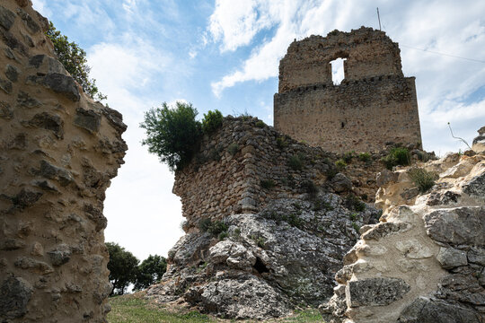 Castle of Lanos in Ocio village, Alava province in Spain