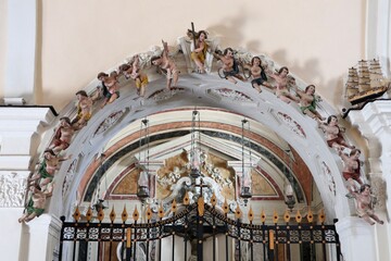 Forio - Particolare della Cappella del Crocifisso nella Chiesa del Soccorso