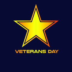 Veterans Day. Honoring all who served. 11th of November. vector illustration