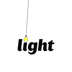 Obraz na płótnie Canvas light creative design, luminous lamp, vector illustration