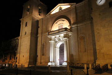 baroque church (st john co-cathedral) in valletta (malta) 