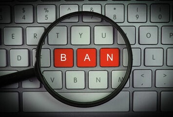 ban, keyboard, button, key, sign, keypad, communication,red, security, idea, office, locked,...