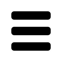 Obraz premium Vector menu icon, isolated on the transparent background. Web design concept.