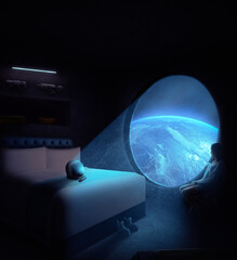 This is a Space Station i created in Photoshop a While Ago