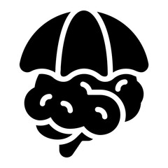 mental care glyph icon