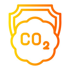 environment protection gradient icon