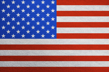 Obraz premium Modern shine leather background in colors of national flag. USA