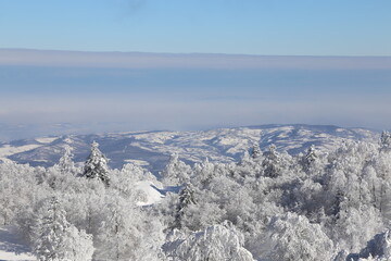Obraz premium winter mountain landscape