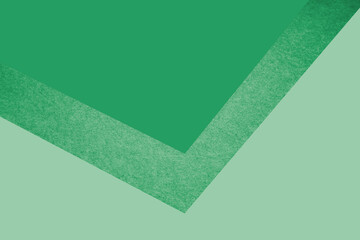Dark and light abstract green background with lines forming triangle looks like side view of an...