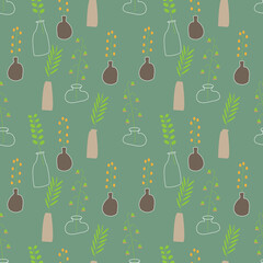 Flowers vector ilustration seamless patern.Great for textile,fabric,wrapping paper,and any print.