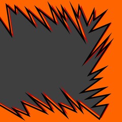 Abstract background with spikes and jagged zigzag pattern and some copy space area