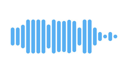 Recording of audio message template. UI element of audio record for smartphones. Vector illustration isolated in white background