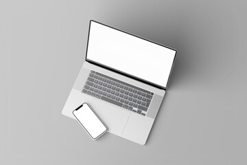 Laptop and Phone mockup
