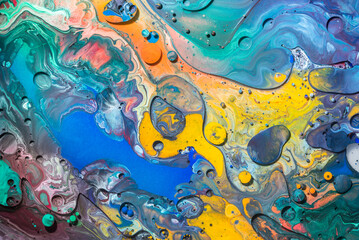 Acrylic Pour Color Liquid marble abstract surfaces Design.