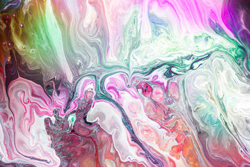 Acrylic Pour Color Liquid marble abstract surfaces Design.