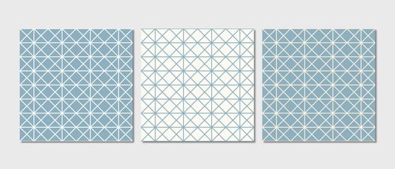 Pattern seamless chevron abstract wave background blue and white. Geometric line vector.