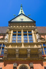 Fragment of Old Town Hall on Market Square in Wroclaw, Poland	
