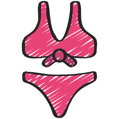 Obraz na płótnie Canvas Bikini Icon
