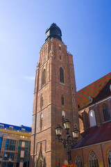 Church of St. Elizabeth or Minor Basilica (The Garrison Church) in Wroclaw, Poland	
