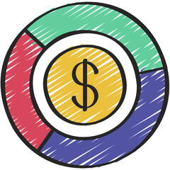 Money Pie Chart Icon