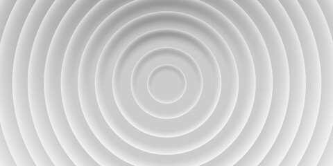 Grey abstract background of circles with shadows, 3d style