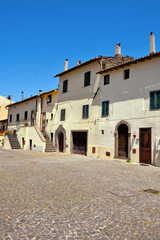 the historic center of Capodimonte Viterbo Italy