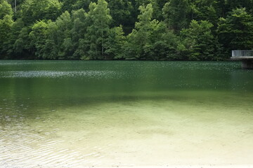 Herzberg Pond (Herzberger Teich) water reservoir of Rammelsberg visitor mine, UNESCO World Heritage...