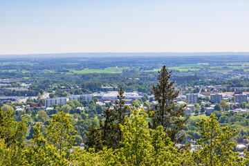 View at the Swedish city Skövde in Sweden